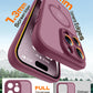 TOCOL for iPhone 15 Pro Case, Compatible with MagSafe, Plum