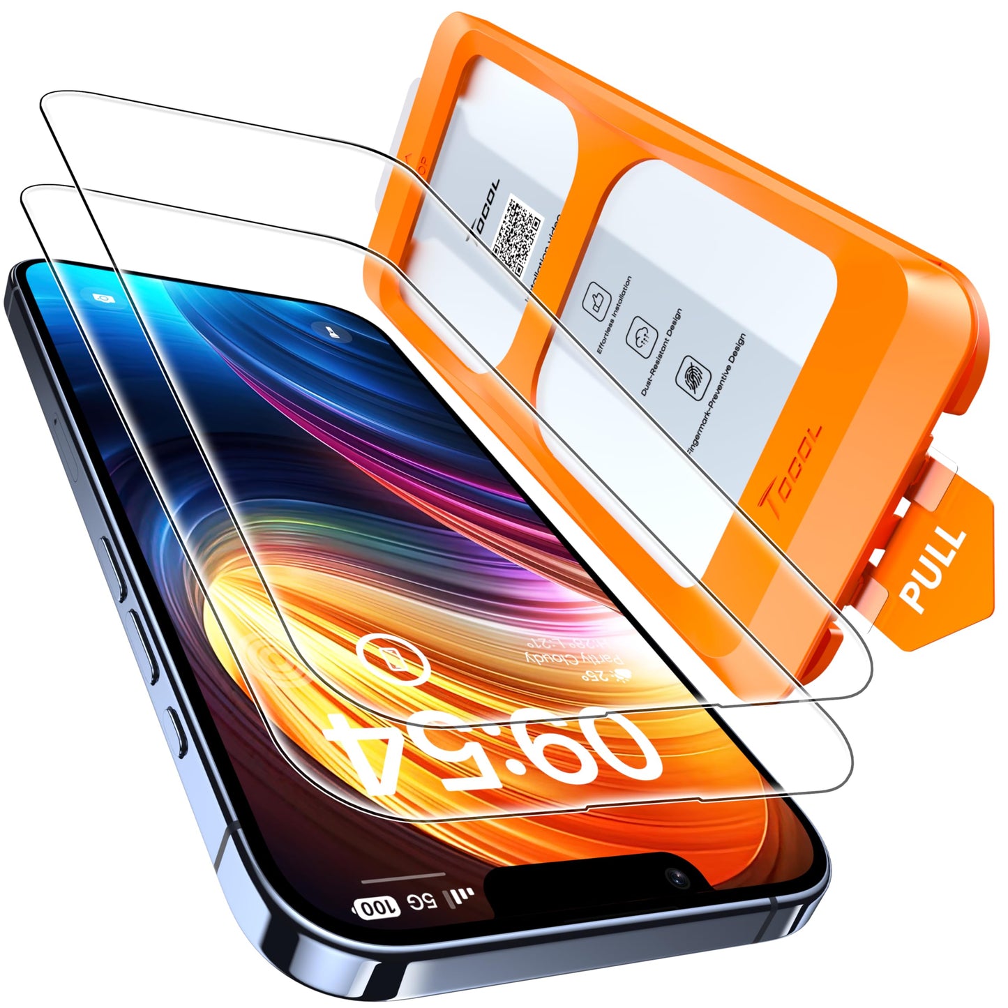 TOCOL for iPhone 13 Pro Max/iPhone 14 Plus Screen Protector, Clear