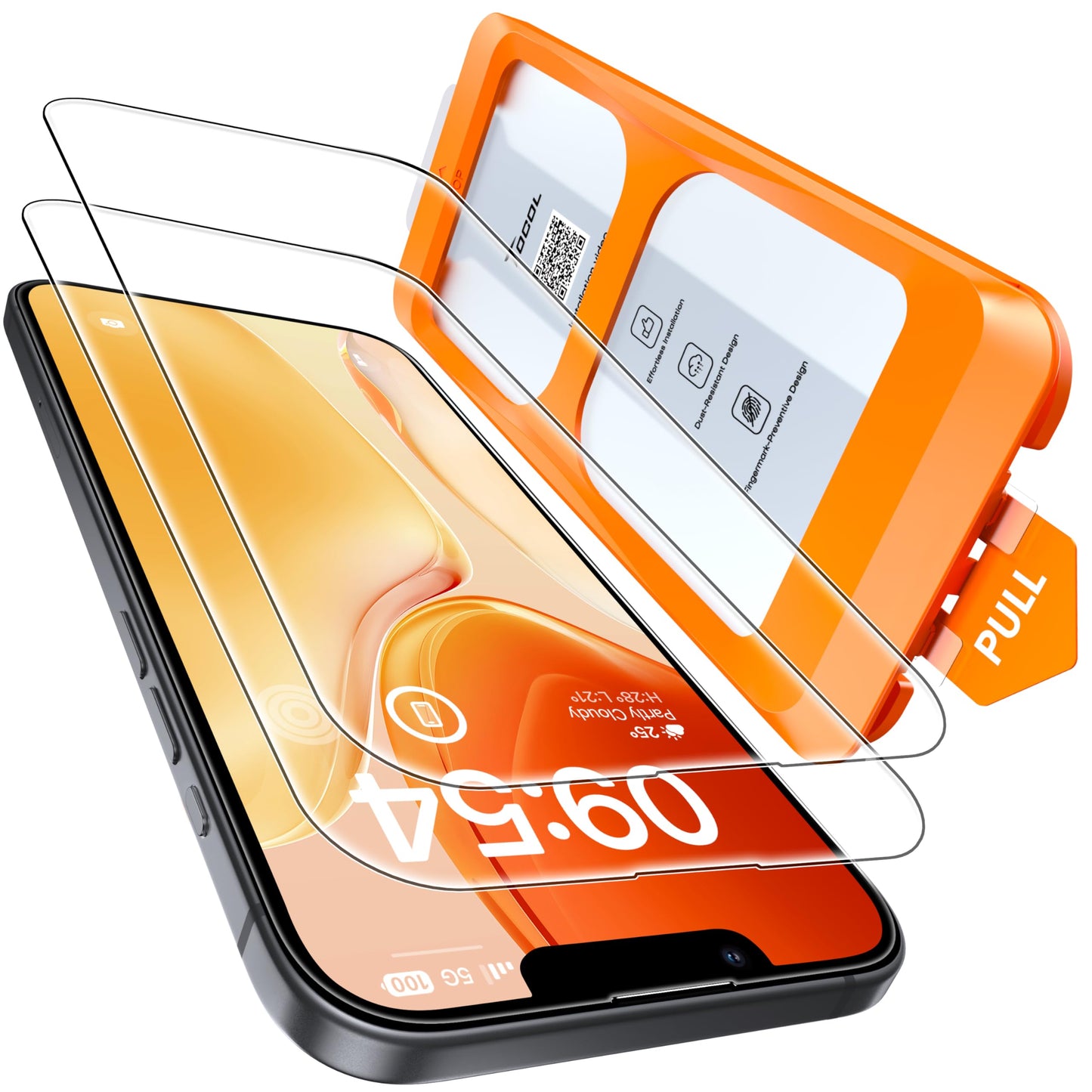 TOCOL for iPhone 16e Screen Protector, Clear