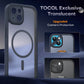 TOCOL for iPhone 13 Case, Compatible with Magsafe, Full Camera Protection, Built-in Magnetic Ring, Drop Protection, Translucent Matte Phone Case for iPhone 13 6.1 inch (Black)
