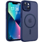TOCOL Magnetic for iPhone 13 Case, Upgraded Full Camera Protection, Compatible with Magsafe, Drop Protection, Translucent Matte Back Bumper Phone Cover 6.1-Inch (Dark Blue)