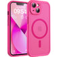 TOCOL for Phone 13 Case, Compatible with Magsafe Charger, Full Camera Protection, Drop Protection, Translucent Matte Phone Case for iPhone 13 6.1 inch (Hot Pink)