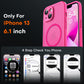 TOCOL for Phone 13 Case, Compatible with Magsafe Charger, Full Camera Protection, Drop Protection, Translucent Matte Phone Case for iPhone 13 6.1 inch (Hot Pink)