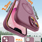 TOCOL for Phone 13 Case, Compatible with Magsafe Charger, Full Camera Protection, Drop Protection, Translucent Matte Phone Case for iPhone 13 6.1 inch (Plum)