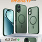 TOCOL Magnetic for iPhone 17 Case 6.3-Inch, Compatible with MagSafe, Full Camera Protection, Built-in Magnetic Ring, Drop Protection Shockproof Slim Translucent Matte Phone Cover