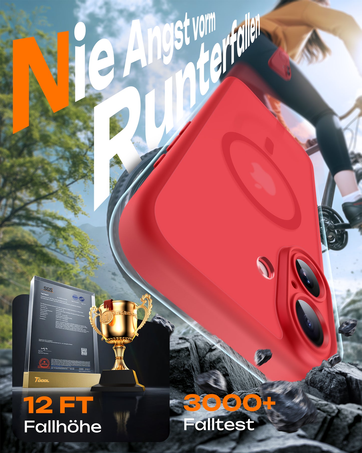 TOCOL Magnetic for iPhone 17 Case 6.3-Inch, Compatible with MagSafe, Full Camera Protection, Built-in Magnetic Ring, Drop Protection Shockproof Slim Translucent Matte Phone Cover