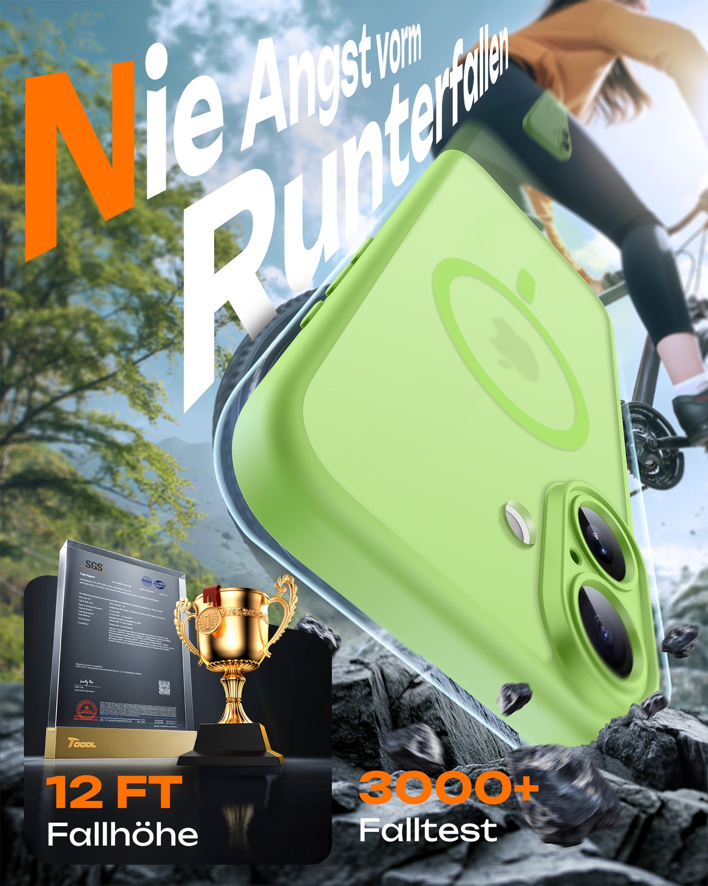 TOCOL Magnetic for iPhone 17 Case 6.3-Inch, Compatible with MagSafe, Full Camera Protection, Built-in Magnetic Ring, Drop Protection Shockproof Slim Translucent Matte Phone Cover