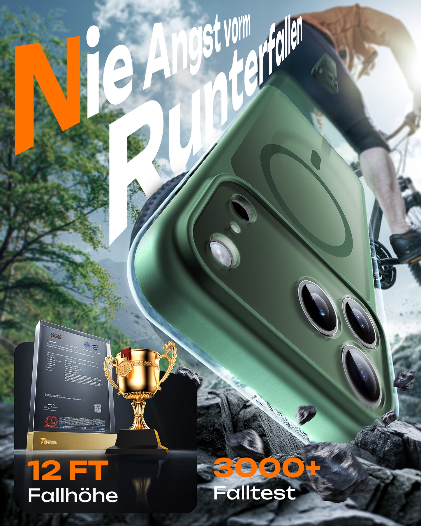 TOCOL Magnetic for iPhone 17 Pro Case 6.3-Inch, Compatible with MagSafe, Full Camera Protection, Built-in Magnetic Ring, Drop Protection Shockproof Slim Translucent Matte Phone Cove