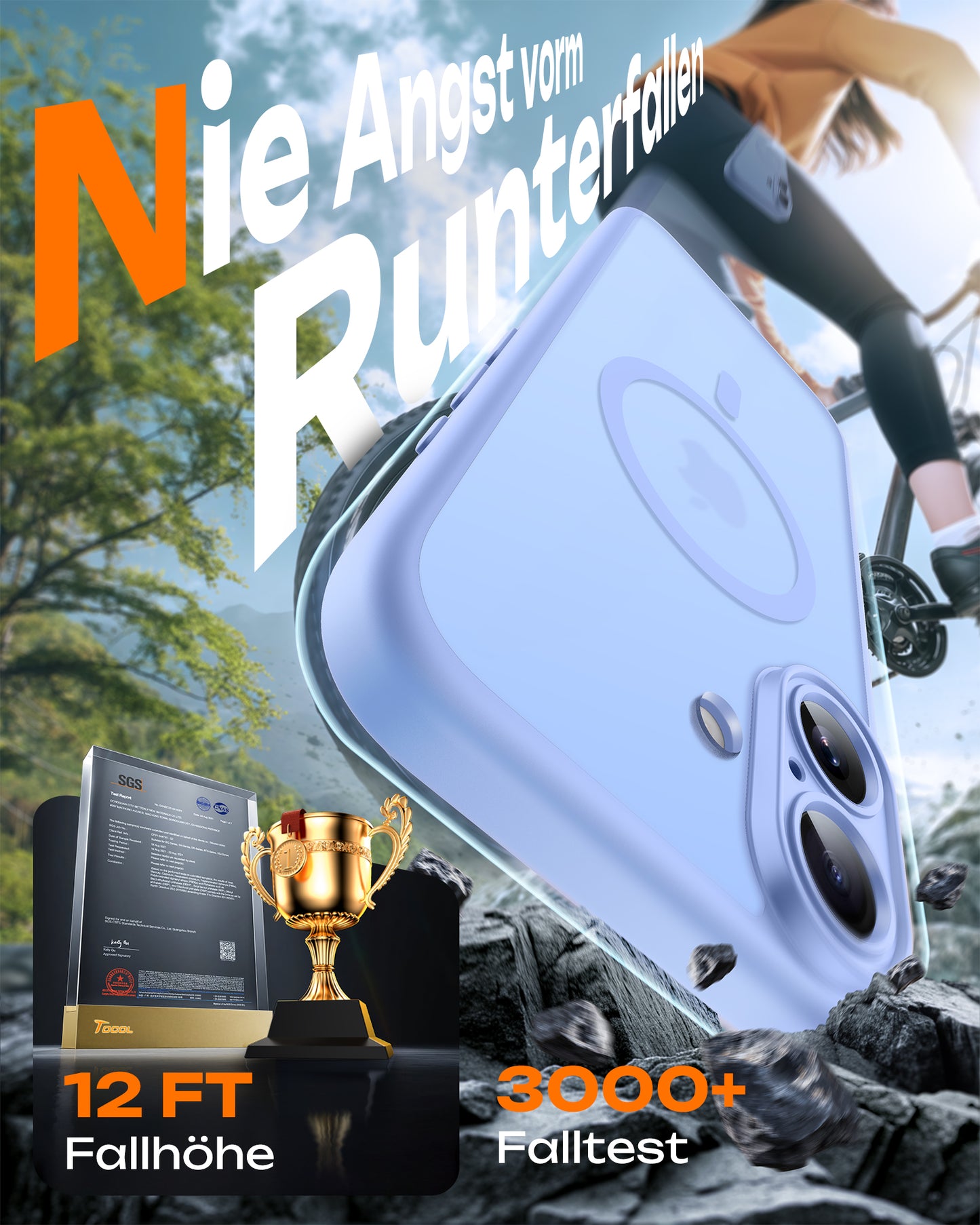 TOCOL Magnetic for iPhone 17 Case 6.3-Inch, Compatible with MagSafe, Full Camera Protection, Built-in Magnetic Ring, Drop Protection Shockproof Slim Translucent Matte Phone Cover