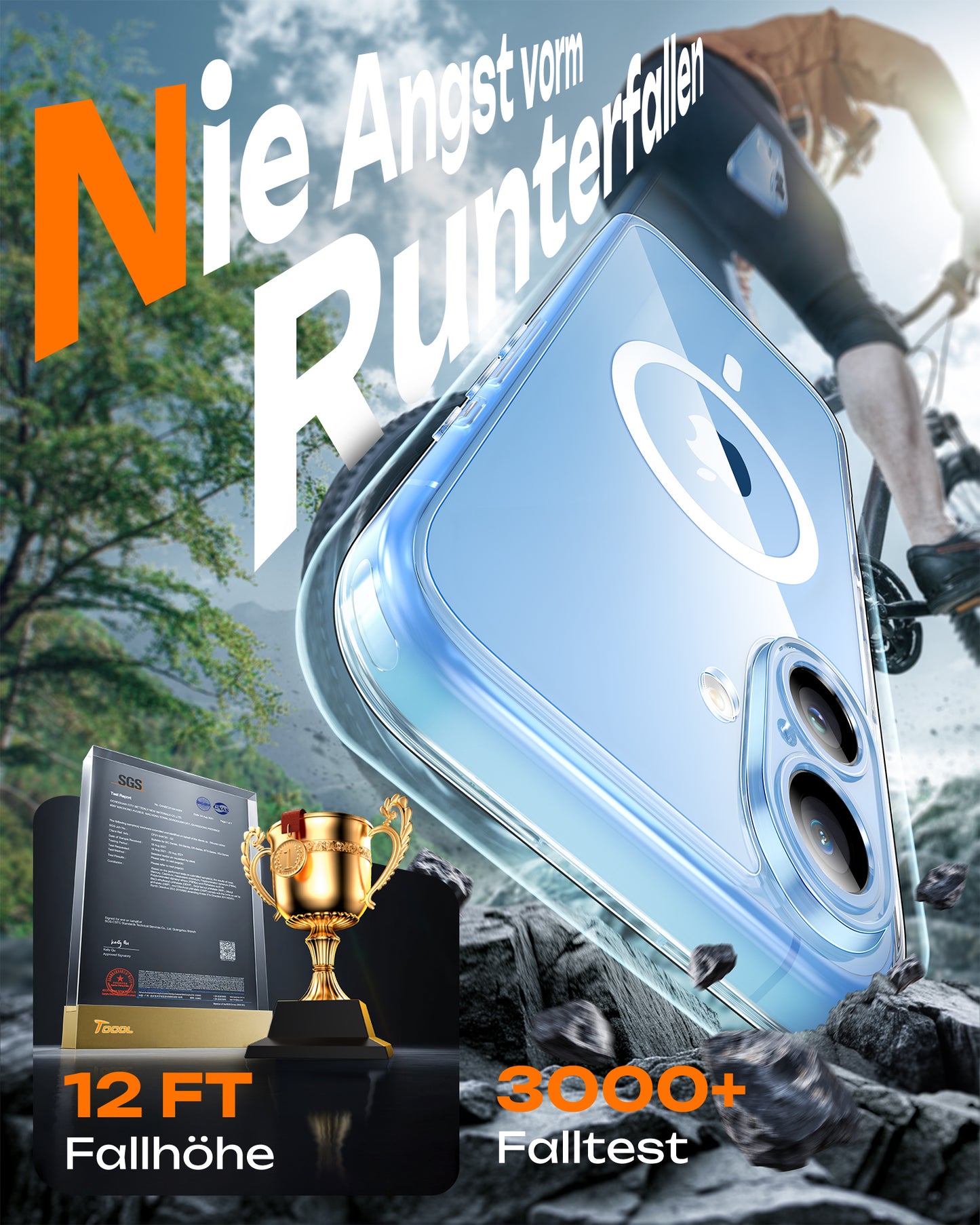 TOCOL Magnetic for iPhone 17 Case 6.3-Inch, Compatible with MagSafe, Full Camera Protection, Built-in Magnetic Ring, Drop Protection Shockproof Slim Translucent Matte Phone Cover