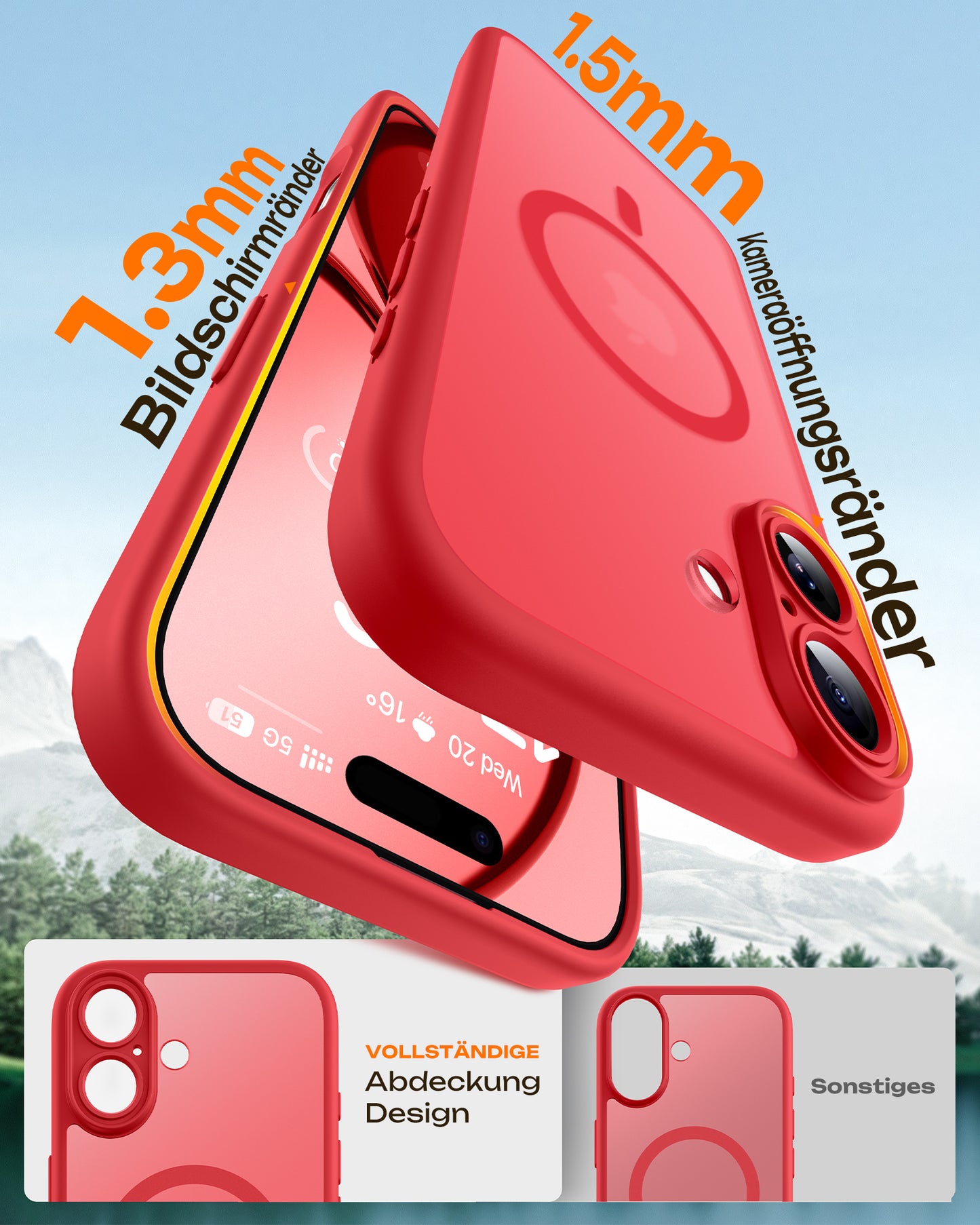 TOCOL Magnetic for iPhone 17 Case 6.3-Inch, Compatible with MagSafe, Full Camera Protection, Built-in Magnetic Ring, Drop Protection Shockproof Slim Translucent Matte Phone Cover