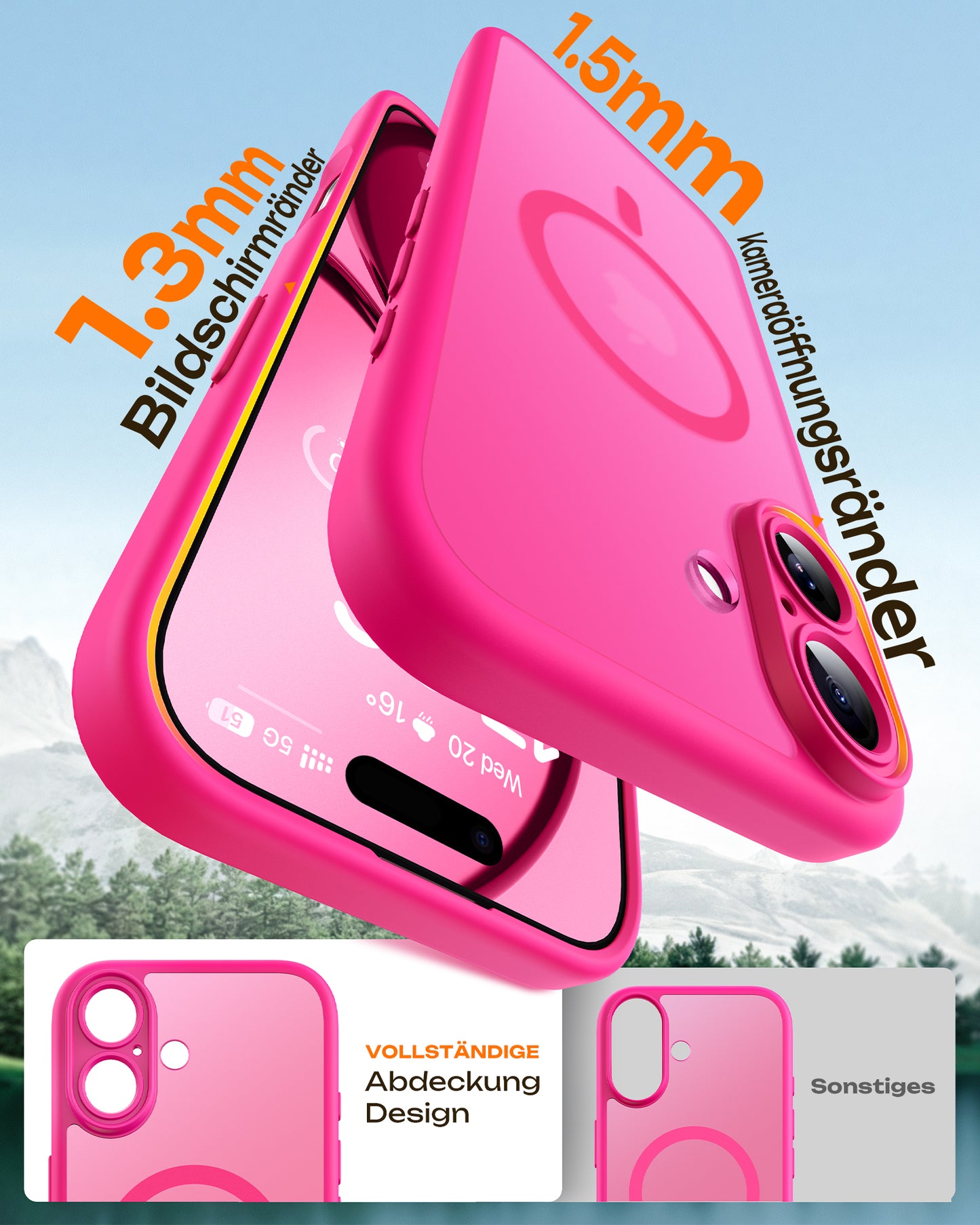 TOCOL Magnetic for iPhone 17 Case 6.3-Inch, Compatible with MagSafe, Full Camera Protection, Built-in Magnetic Ring, Drop Protection Shockproof Slim Translucent Matte Phone Cover