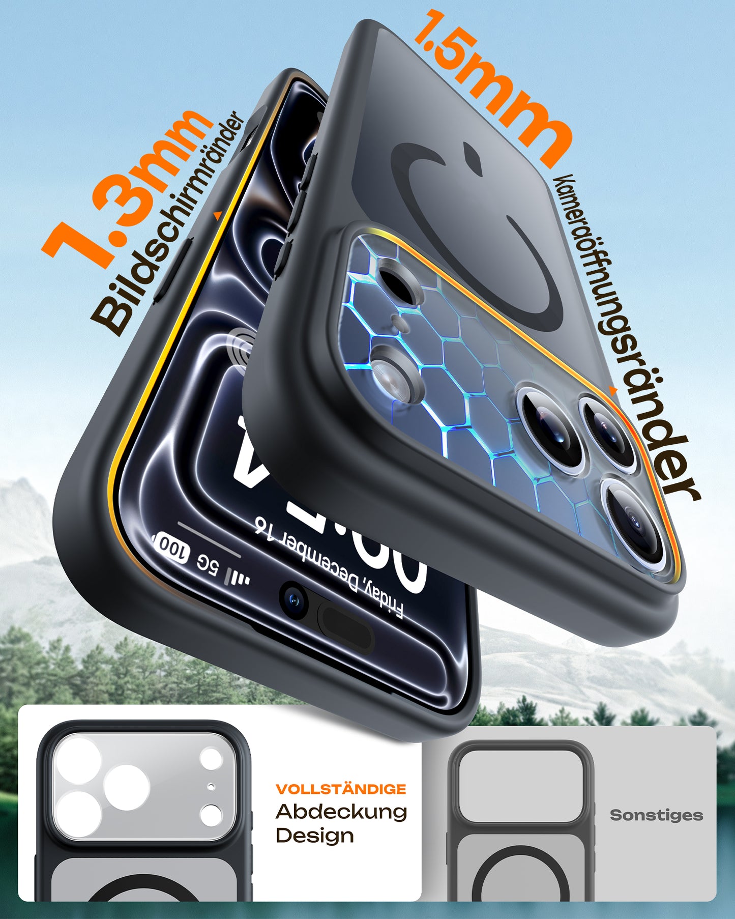 TOCOL Magnetic for iPhone 17 Pro Max Case 6.9-Inch, Compatible with MagSafe, Full Camera Protection, Built-in Magnetic Ring, Drop Protection Shockproof Translucent Matte Phone Cover