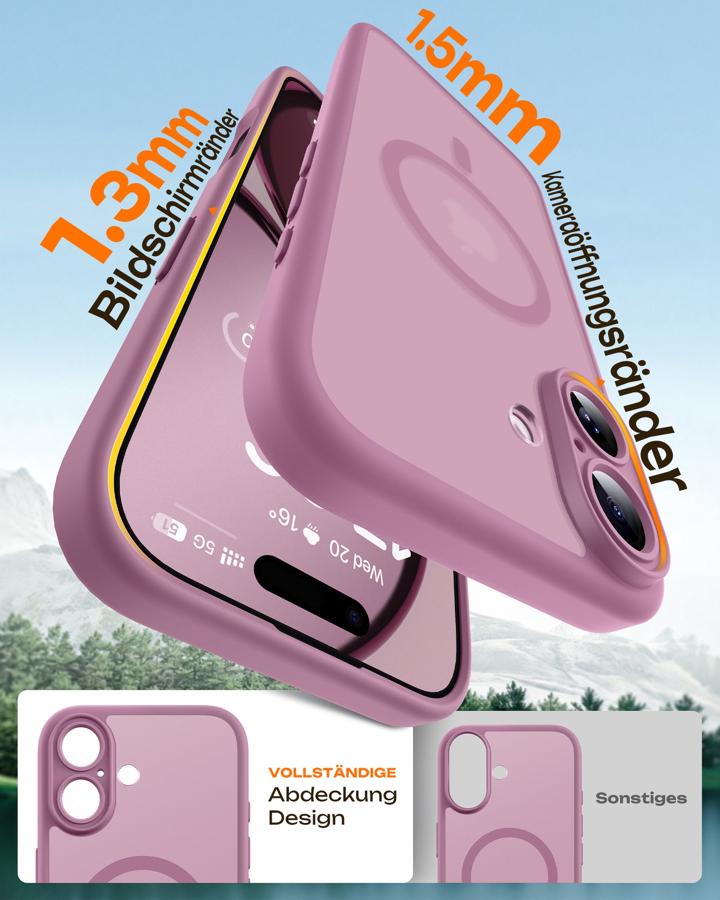 TOCOL Magnetic for iPhone 17 Case 6.3-Inch, Compatible with MagSafe, Full Camera Protection, Built-in Magnetic Ring, Drop Protection Shockproof Slim Translucent Matte Phone Cover