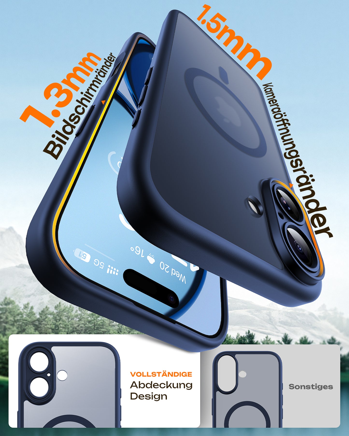 TOCOL Magnetic for iPhone 17 Case 6.3-Inch, Compatible with MagSafe, Full Camera Protection, Built-in Magnetic Ring, Drop Protection Shockproof Slim Translucent Matte Phone Cover