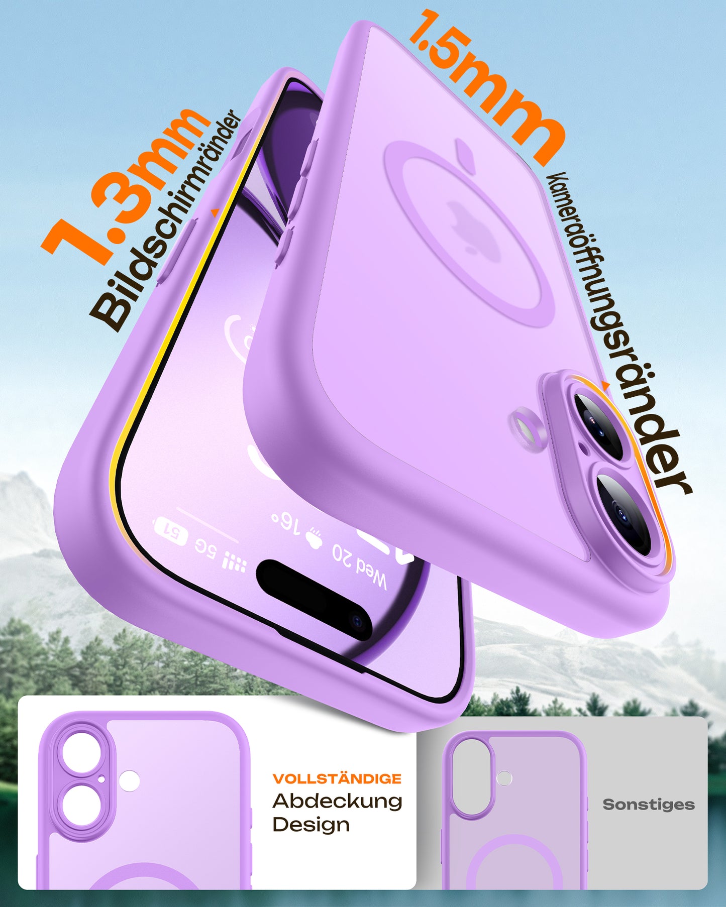 TOCOL Magnetic for iPhone 17 Case 6.3-Inch, Compatible with MagSafe, Full Camera Protection, Built-in Magnetic Ring, Drop Protection Shockproof Slim Translucent Matte Phone Cover