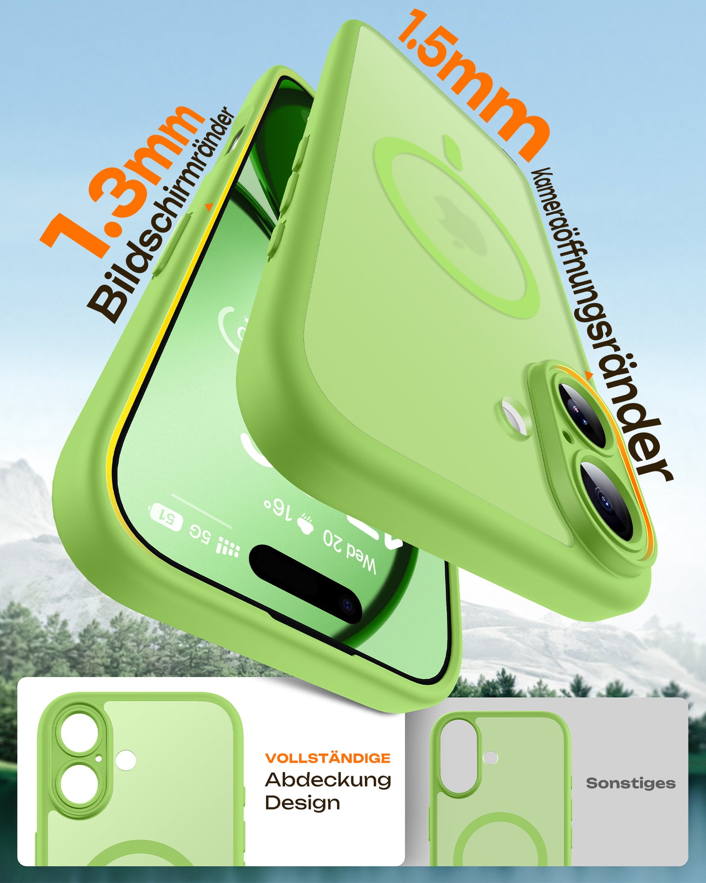 TOCOL Magnetic for iPhone 17 Case 6.3-Inch, Compatible with MagSafe, Full Camera Protection, Built-in Magnetic Ring, Drop Protection Shockproof Slim Translucent Matte Phone Cover