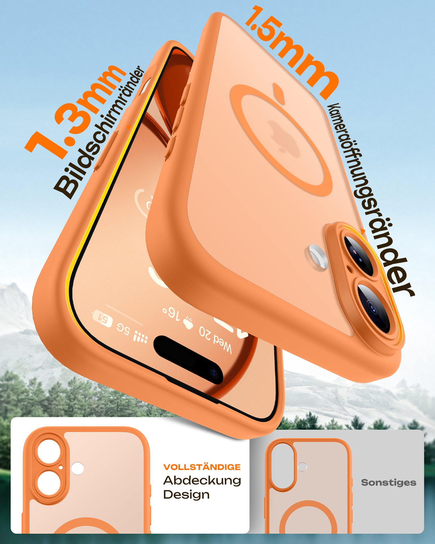 TOCOL Magnetic for iPhone 17 Case 6.3-Inch, Compatible with MagSafe, Full Camera Protection, Built-in Magnetic Ring, Drop Protection Shockproof Slim Translucent Matte Phone Cover