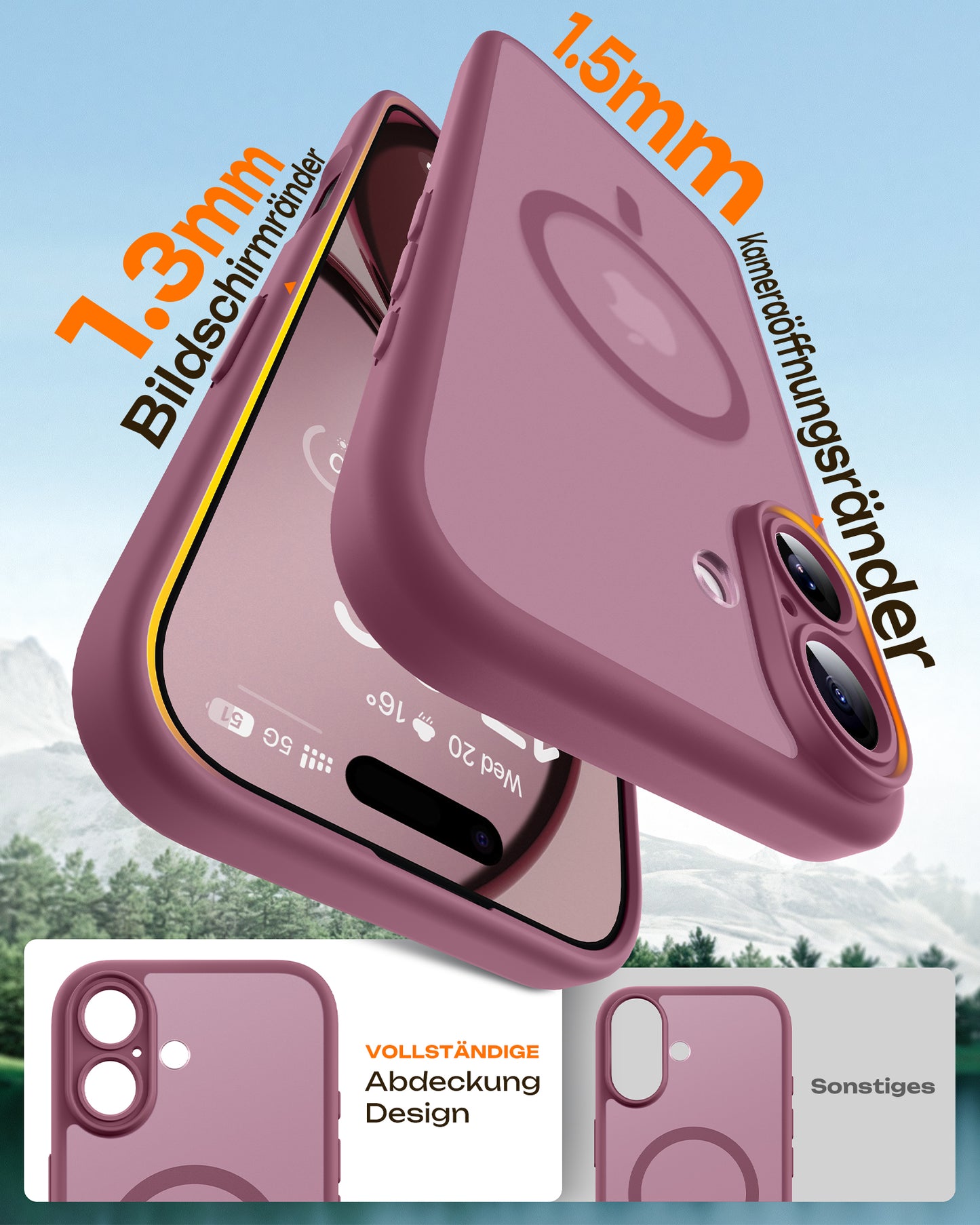 TOCOL Magnetic for iPhone 17 Case 6.3-Inch, Compatible with MagSafe, Full Camera Protection, Built-in Magnetic Ring, Drop Protection Shockproof Slim Translucent Matte Phone Cover