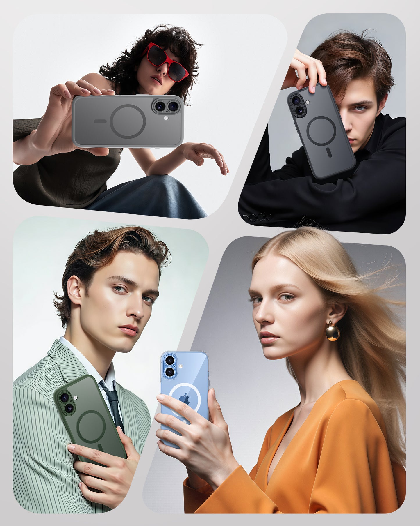 TOCOL Magnetic for iPhone 17 Case 6.3-Inch, Compatible with MagSafe, Full Camera Protection, Built-in Magnetic Ring, Drop Protection Shockproof Slim Translucent Matte Phone Cover