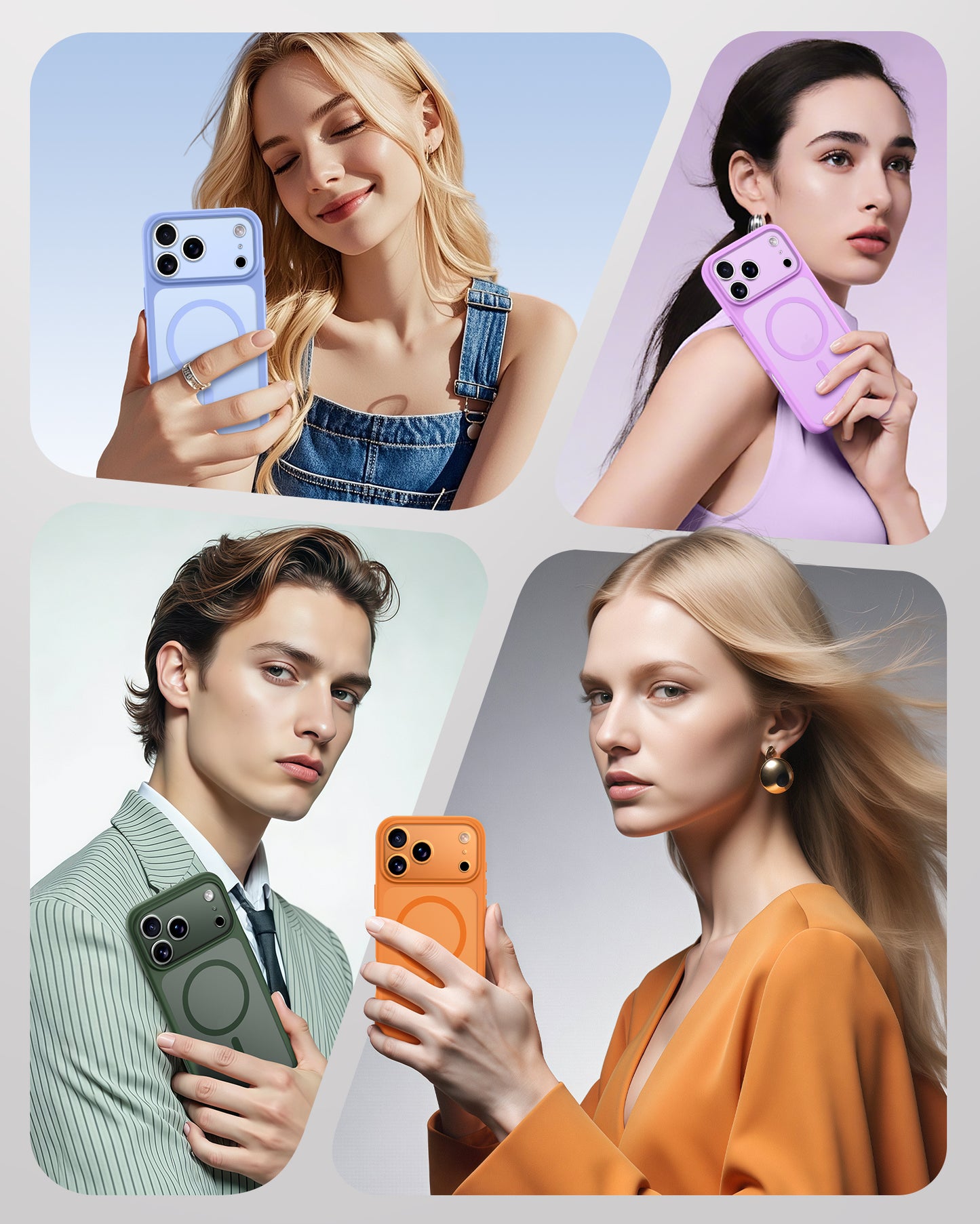 TOCOL Magnetic for iPhone 17 Pro Max Case 6.9-Inch, Compatible with MagSafe, Full Camera Protection, Built-in Magnetic Ring, Drop Protection Shockproof Translucent Matte Phone Cover