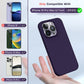 TOCOL [5 in 1] for iPhone 14 Pro Max Case, 2 Screen Protector + 2 Camera Lens Protector, Slim Liquid Silicone Phone Case iPhone 14 Pro Max 6.7 Inch, [Anti-Scratch] [Drop Protection], Deep Purple