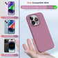 TOCOL [5 in 1] for iPhone 14 Pro Max Case, 2 Screen Protector + 2 Camera Lens Protector, Slim Liquid Silicone Phone Case iPhone 14 Pro Max 6.7 Inch, [Anti-Scratch] [Drop Protection], Lilac Purple