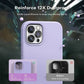 TOCOL [5 in 1] for iPhone 12 Pro Max Case, with 2 Pack Screen Protector + 2 Pack Camera Lens Protector, Liquid Silicone Slim Shockproof Phone Cover [Anti-Scratch] [Drop Protection], Purple